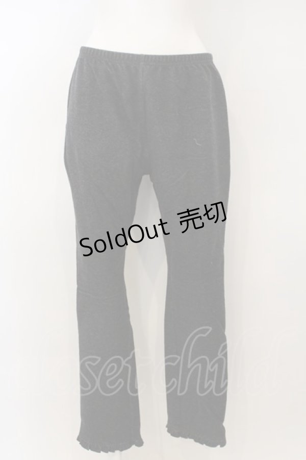 画像1: 【SALE】PINK HOUSE / 裾フリルデニムレギンス  クロ O-24-01-27-047-LO-PA-IG-ZT257 (1)