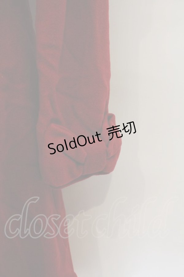 Leur Getter / ファーカラーとケープ付きのコート M 赤 O-24-01-27-067