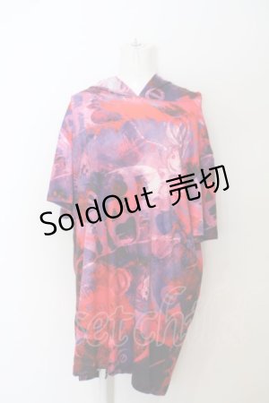 画像: NieR Clothing / HALF SLEEVE PARKA【擬人化】パーカー F レッド O-24-02-11-022-PU-TO-YM-ZY