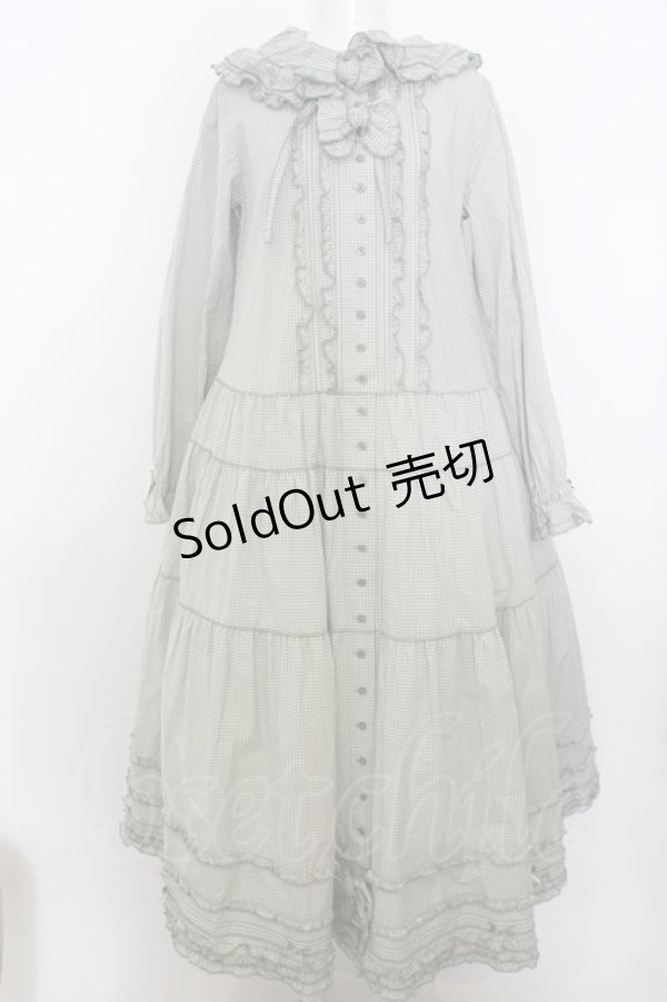 画像1: PINK HOUSE / gingham hood dress  ハッカ O-24-02-12-085-LO-OP-IG-OS (1)