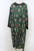 画像1: Jane Marple / Flower crests・tartan check 2way dress M グリーン O-24-02-23-029-JM-OP-IG-OS (1)