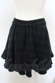 画像2: franche lippee black / チェックキュロットパンツ M グリーン×ネイビーチェック O-24-02-26-1001-LO-PA-IG-ZT082 (2)