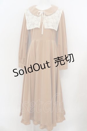 画像: Maison de FLEUR / 星に届きそうなワンピース M ベージュ O-24-02-28-018-LO-OP-YM-ZT333
