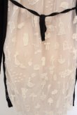 画像2: Franche Lippee / バックモチーフレースニット M ブラック×アイボリー O-24-02-29-080-LO-TO-IG-ZT416 (2)