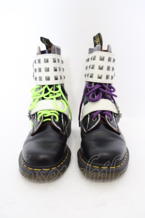画像2: Dr.Martens （Getta Grip） / JOSKA STUD ブーツ UK6（約25cm） ブラックｘホワイト O-24-02-29-2035-PU-SH-YM-ZT335 (2)