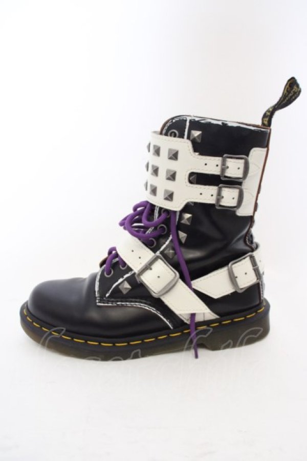 画像4: Dr.Martens （Getta Grip） / JOSKA STUD ブーツ UK6（約25cm） ブラックｘホワイト O-24-02-29-2035-PU-SH-YM-ZT335 (4)