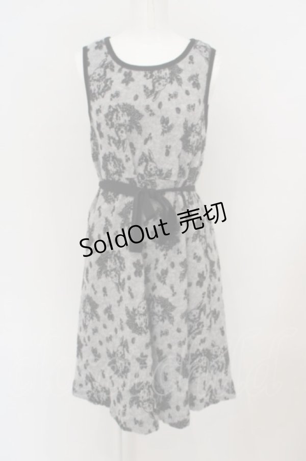 画像1: 【SALE】Franche Lippee / もけもけうさぎノースリーワンピース M クロ O-24-03-11-051-LO-OP-OW-ZT072 (1)