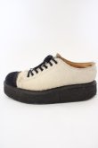 画像4: GEORGE COX / GLAY× JIROモデル LIMITED EDITION　ラバーソールシューズ UK5（約25cm） アイボリーｘブラック O-24-03-15-094-PU-SH-YM-ZT-K002 (4)