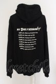 画像2: LAND by MILKBOY / MY DAY HOODIES  ブラック O-24-03-26-048-MB-TO-OW-ZT332 (2)