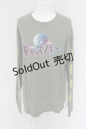 画像: LAND by MILKBOY / キャスパー LOGO L/S TEE  グリーン O-24-03-26-074-MB-TO-OW-ZY