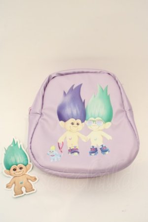 画像: LAND by MILKBOY / TROLLS PALS FOREVER ポーチ  ラベンダー O-24-03-26-1085-MB-ZA-OW-ZT274