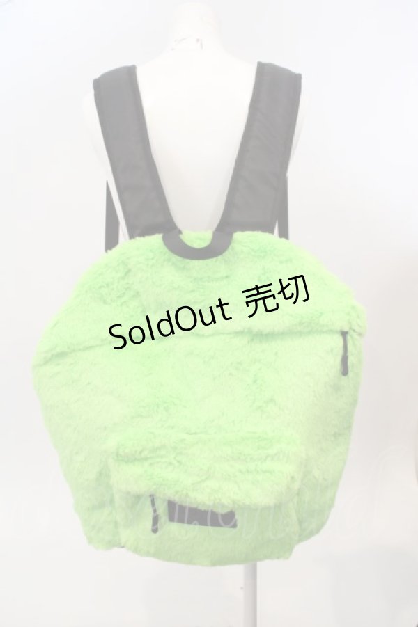 画像1: LAND by MILKBOY / FUR リュックサック  ライムグリーン O-24-03-26-1086-MB-BG-OW-ZT274 (1)