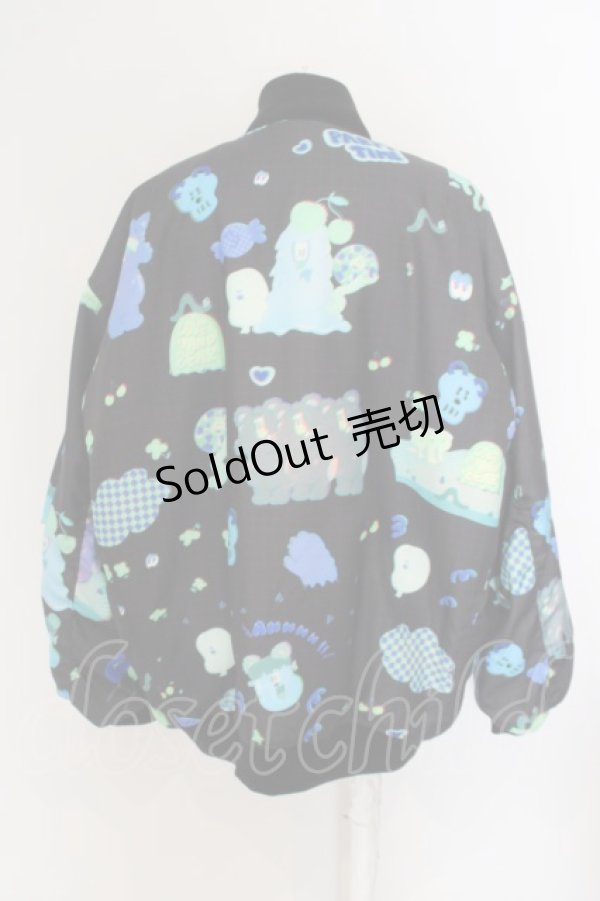 画像2: LAND by MILKBOY / KINGJUN LOVE&BEAR MA-1  ブラック×ネオン O-24-03-26-038-MB-CO-OW-ZT-C028 (2)