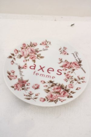 画像: axes femme / ノベルティプレート  シロ×ピンク O-24-03-29-010-AX-ZA-IG-ZT-F001