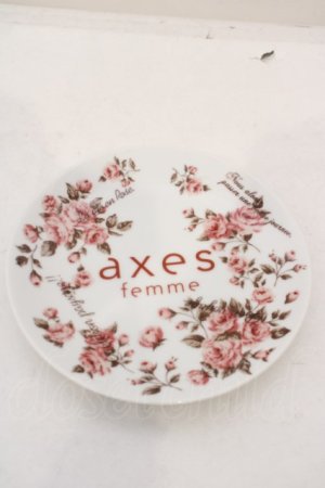 画像: axes femme / ノベルティプレート  シロ×ピンク O-24-03-29-008-AX-ZA-IG-ZT-F001