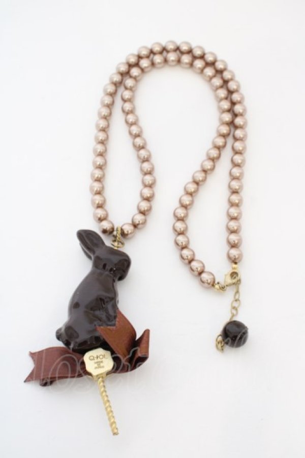 画像4: Q-pot. / ACCLollipop Chocolate Rabbit ネックレス  チョコレート O-24-03-30-098-QP-AC-IG-ZT012 (4)