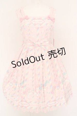 画像: Angelic Pretty / Sugary Carnivalジャンパースカート  ピンク O-24-03-30-012-AP-OP-IG-OS