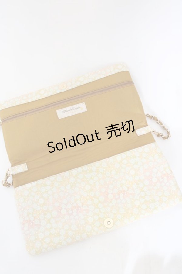 画像3: Franche Lippee / マーガレットクラッチバッグ  オレンジ×グリーンマルチ O-24-04-14-119-LO-BG-IG-ZT286 (3)