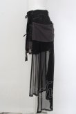 画像2: h.ANARCHY / チュールフラッププリーツスカート  ブラック×チャコール O-24-04-16-038-HN-SK-OW-OS (2)