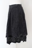 画像2: BPN / フラワージャガードサテンスカート M ブラック O-24-04-17-008-GO-SK-IG-OS (2)