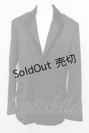 画像: SEXY DYNAMITE LONDON / 別珍切り替えサテンジャケット 34 ブラック O-24-04-21-057-PU-JA-OW-ZT-C045