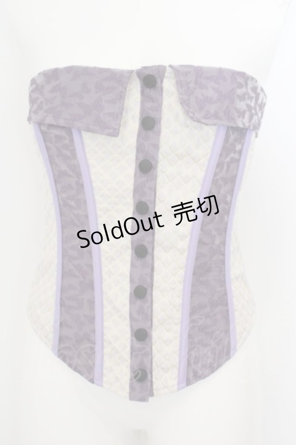 画像1: Qutie Frash / オーバーバストコルセット  パープル O-24-04-21-088-QU-TO-IG-ZS (1)