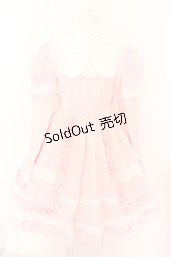 画像1: Angelic Pretty / 後ろリボンワンピース  ピンク O-24-04-23-005-AP-OP-OW-OS (1)