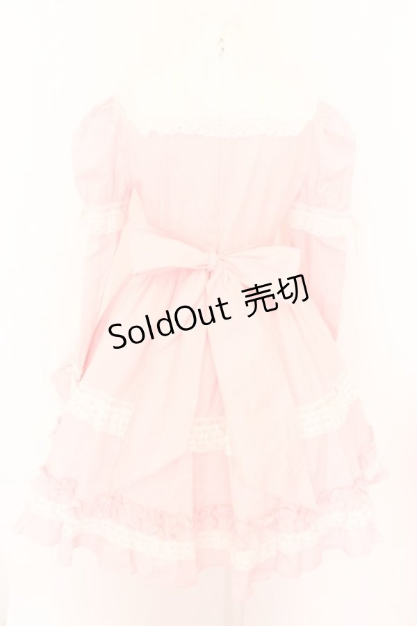 画像4: Angelic Pretty / 後ろリボンワンピース  ピンク O-24-04-23-005-AP-OP-OW-OS (4)