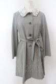 画像1: Jane Marple / フラワーレースカラーのスプリングコート M ブルーグレー O-24-04-24-036-JM-CO-OW-OS (1)