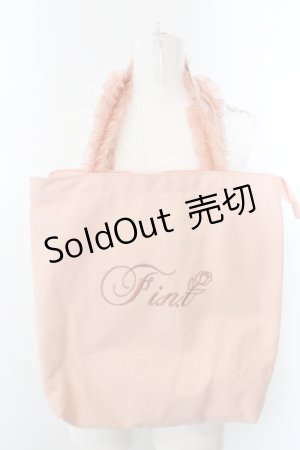 画像: 【SALE】Fi.n.t / ノベルティフリルハンドルトートバッグ  サーモンピンク O-24-04-24-040-CA-BG-OW-ZT387