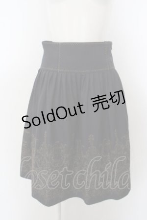 画像: 【SALE】Jane Marple / holy strings embroideryスカート M コン O-24-04-24-032-JM-SK-OW-ZT390