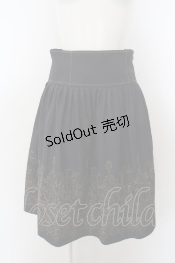 画像1: 【SALE】Jane Marple / holy strings embroideryスカート M コン O-24-04-24-032-JM-SK-OW-ZT390 (1)
