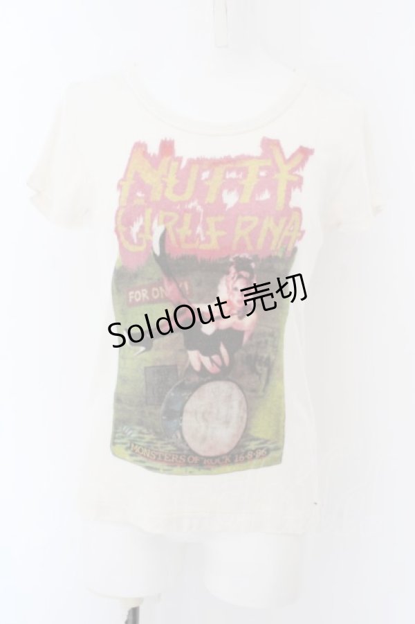 画像1: RNA / MONSTARS OF ROCK　テレコTシャツ M ホワイト O-24-04-28-1088-PU-TS-YM-ZT398 (1)