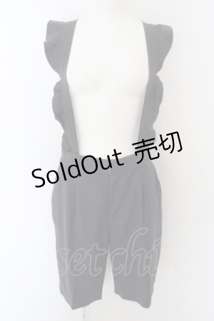 画像: Jane Marple / フリルサスペンダーのハーフパンツ M グレー O-24-04-28-1108-JM-PA-IG-ZT400