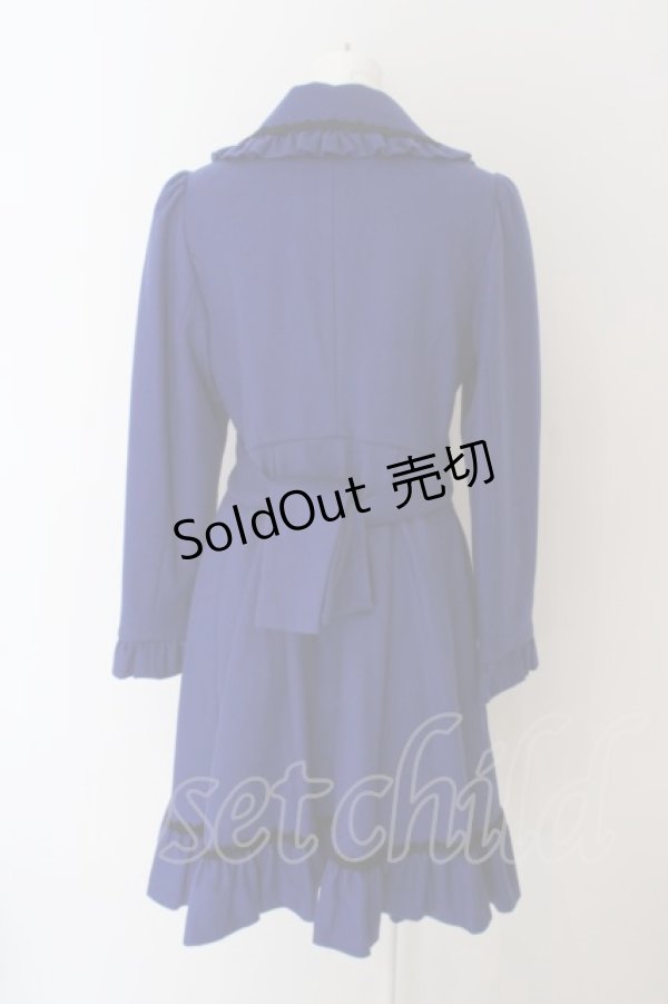 画像6: Moi-meme-Moitie / バラフレームプリントコート 2 ブルー O-24-04-30-040-MO-CO-OW-OS (6)