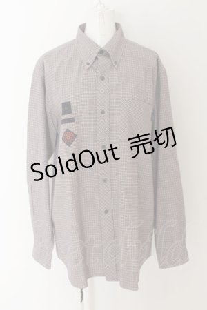 画像: 【SALE】Karl Helmut / ロゴワッペンポケットチェックシャツ Ｍ ブラウンチェック O-24-04-30-1088-EL-BL-SA-ZT407