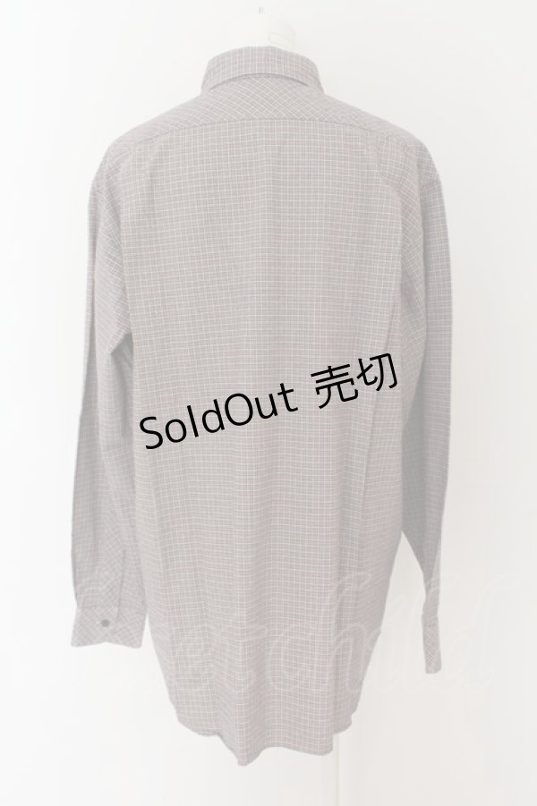 画像3: 【SALE】Karl Helmut / ロゴワッペンポケットチェックシャツ Ｍ ブラウンチェック O-24-04-30-1088-EL-BL-SA-ZT407 (3)