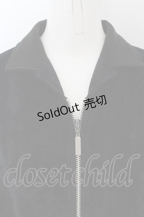 画像2: Karl Helmut / パイル地風薄手ブルゾン  黒 O-24-04-30-1095-EL-JA-SA-ZT405 (2)