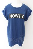 画像1: Candy Stripper / NOWTYロゴ Tシャツ 2 ブルー O-24-04-30-2052-PU-TS-IG-ZS (1)