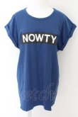 画像1: Candy Stripper / NOWTYロゴ Tシャツ 2 ブルー O-24-04-30-2052-PU-TS-IG-ZT128 (1)