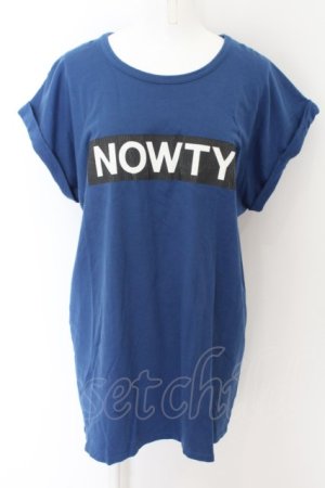 画像: Candy Stripper / NOWTYロゴ Tシャツ 2 ブルー O-24-04-30-2052-PU-TS-IG-OS