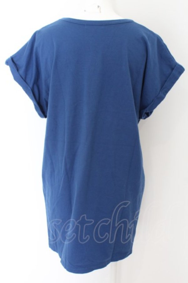 画像2: Candy Stripper / NOWTYロゴ Tシャツ 2 ブルー O-24-04-30-2052-PU-TS-IG-ZT128 (2)