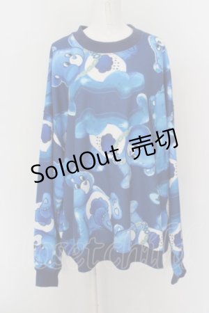 画像: 【SALE】LAND by MILK BOY / ケアベアトレーナー 2XL ブルー O-24-04-30-116-MB-TO-OW-ZT036