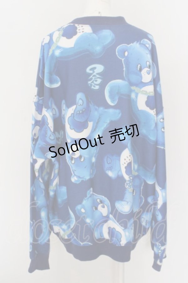 画像2: 【SALE】LAND by MILK BOY / ケアベアトレーナー 2XL ブルー O-24-04-30-116-MB-TO-OW-ZT036 (2)