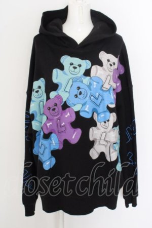 画像: LAND by MILKBOY / GUMMIES HOODIE  ブラック O-24-04-30-119-MB-TO-OW-ZT342