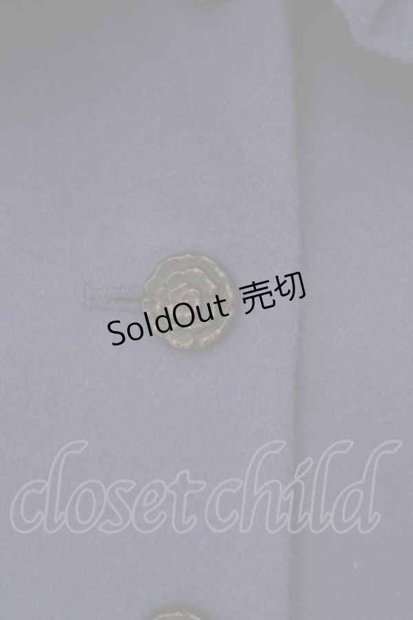 画像4: Moi-meme-Moitie / バラフレームプリントコート 2 ブルー O-24-04-30-040-MO-CO-OW-OS (4)