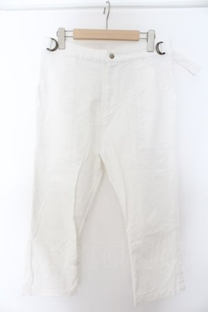 画像: Na+H / デニムパンツ  ホワイト O-24-05-04-045-PU-PA-OW-ZS