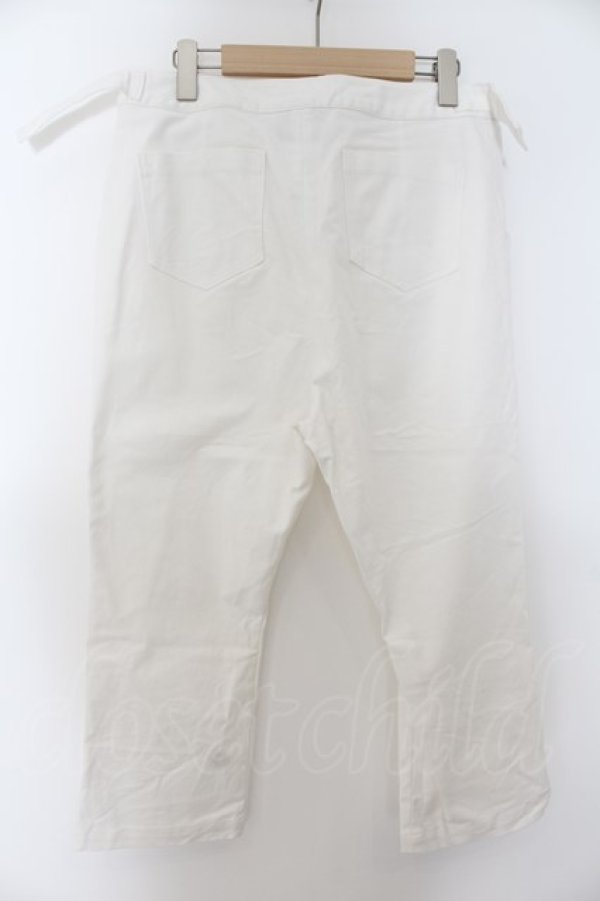 画像2: Na+H / デニムパンツ  ホワイト O-24-05-04-045-PU-PA-OW-ZS (2)