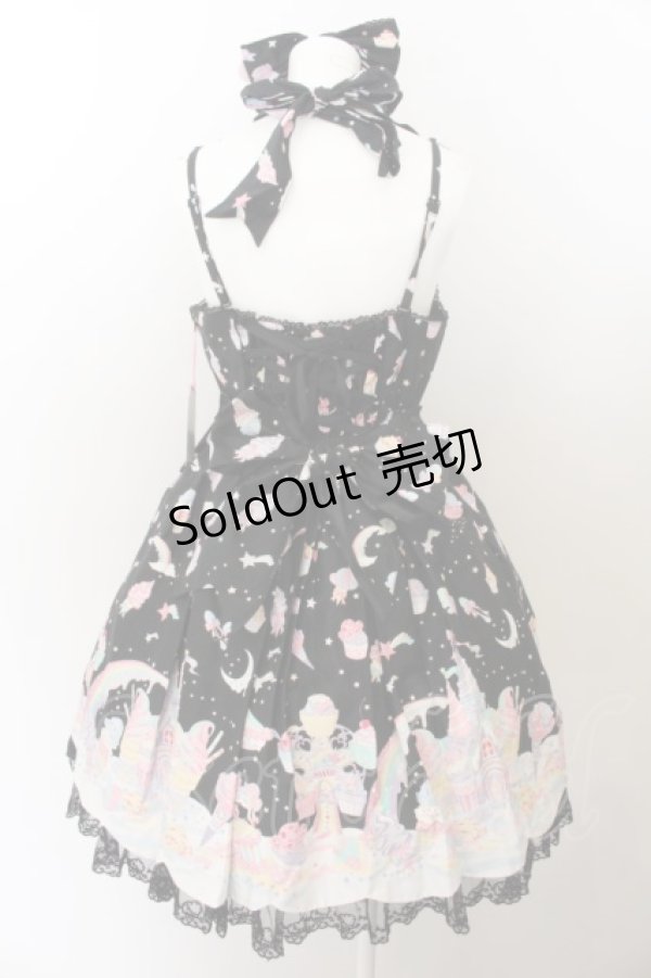 画像3: Angelic Pretty / MilkyPlanetジャンパースカートSet  クロ O-24-05-10-036-AP-OP-IG-OS (3)