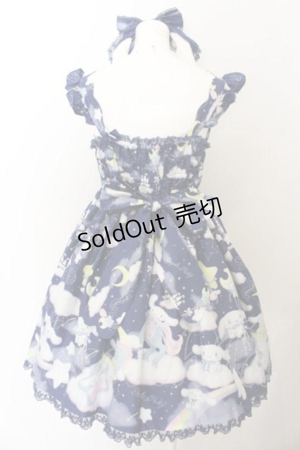 画像4: Angelic Pretty / Dreamy シナモロールジャンパースカートSet  ネイビー O-24-05-10-038-AP-OP-IG-OS (4)